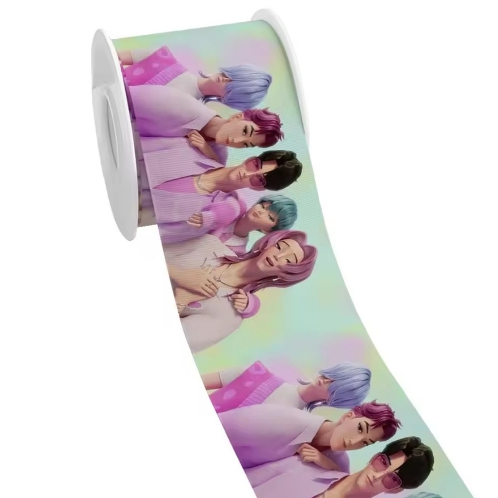 Saja Boys From K-Pop Demon Hunters 50 Yd Of Satin Ribbon